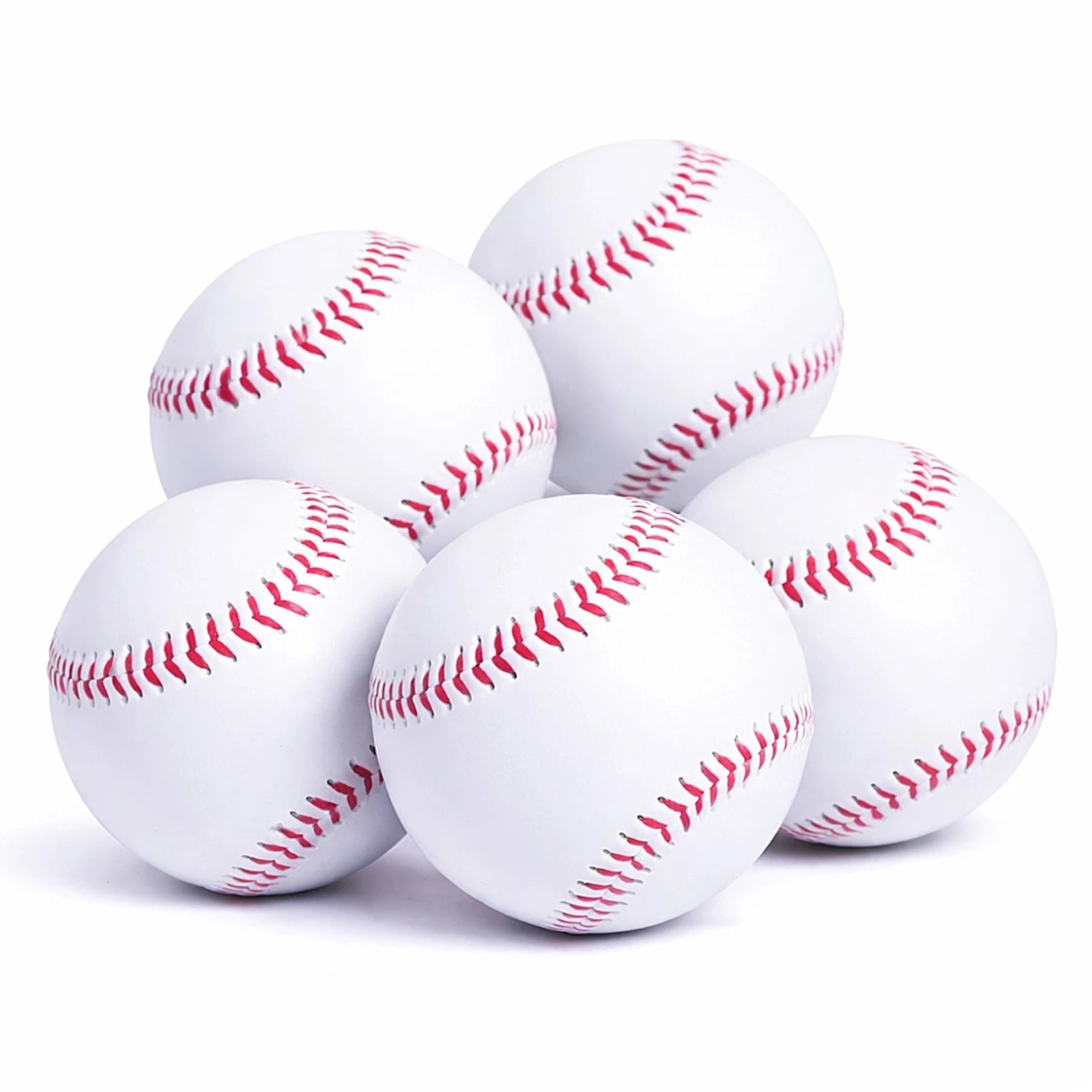 Set of 5 Durable Training Baseballs – 7.2cm Powershot