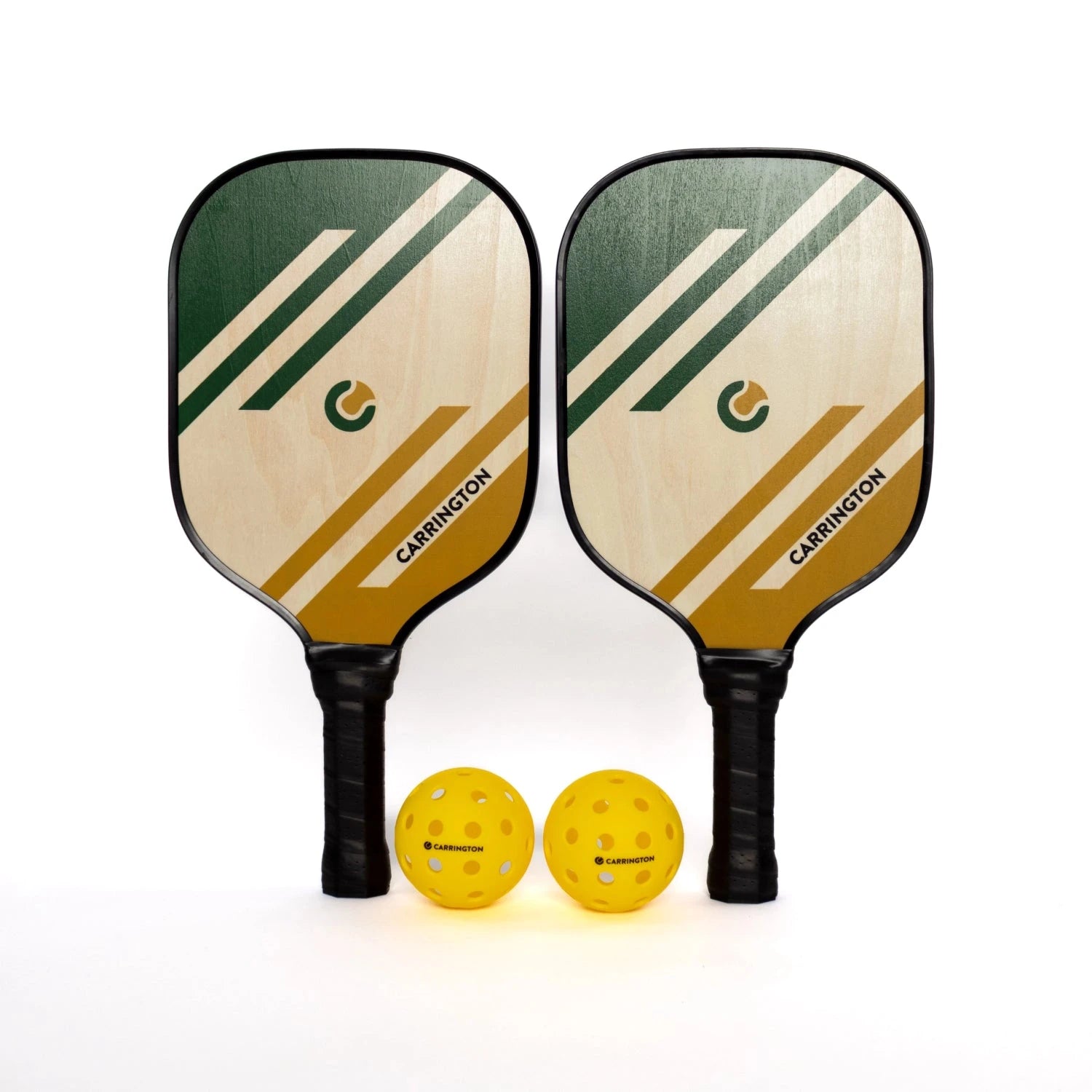 Pickleball - Basic Wooden Paddle-Racket and Ball Carrington