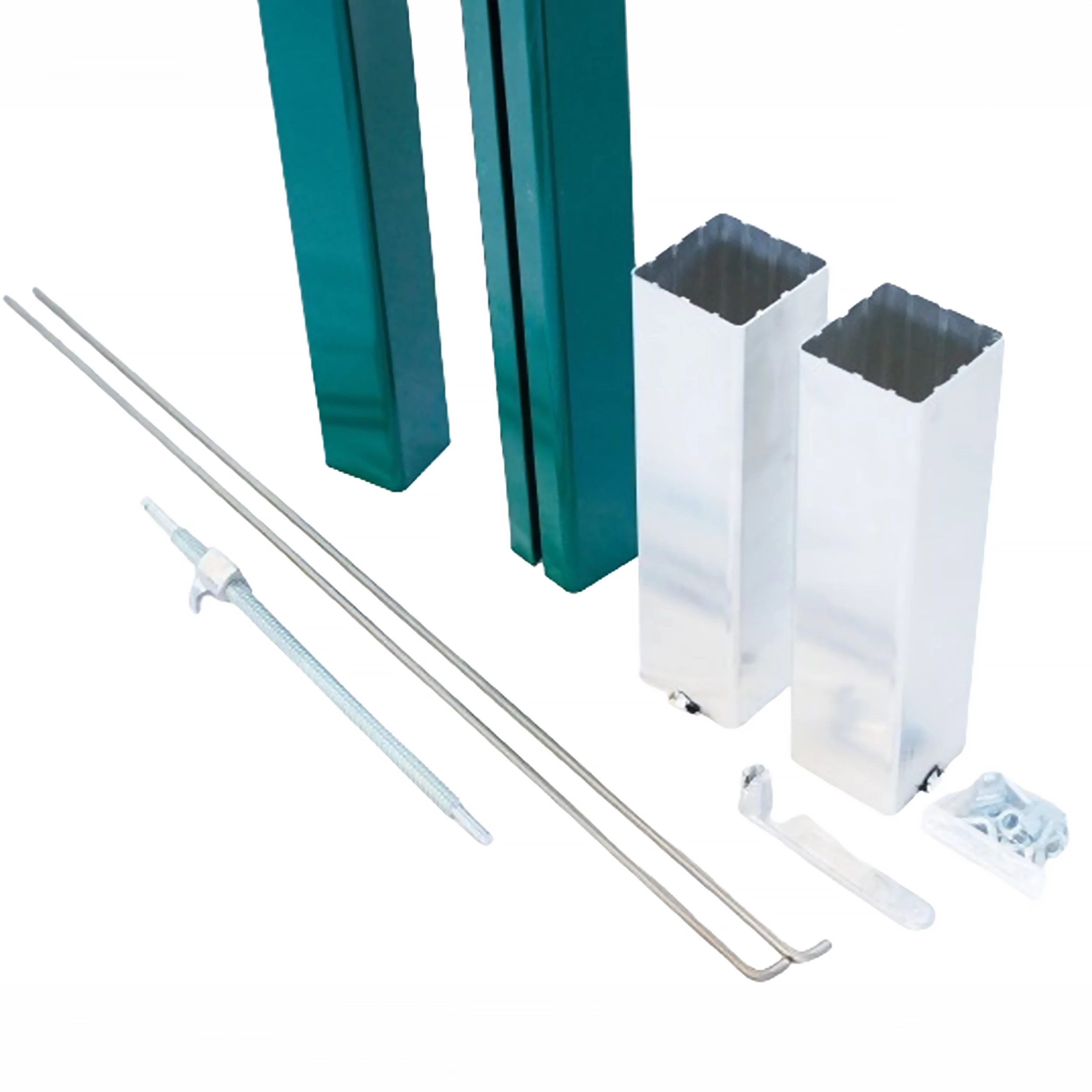 Socketed square tennis posts - 80mm x 80mm Carrington