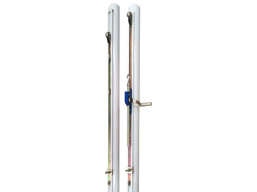 Socketed volleyball posts training - 90mm diameter