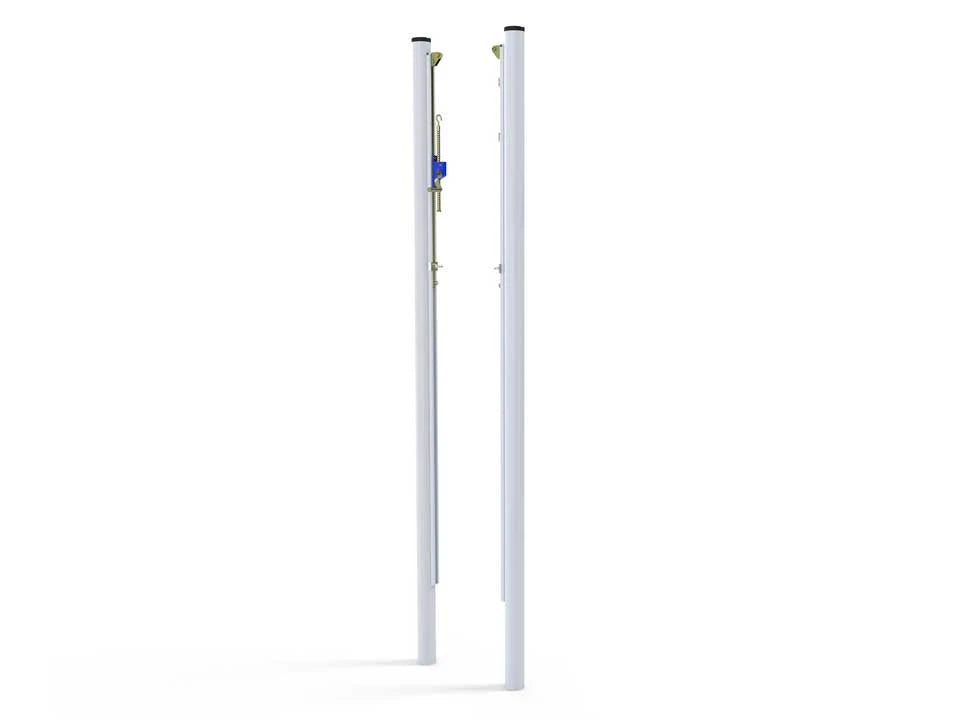 Socketed volleyball posts training - 90mm diameter