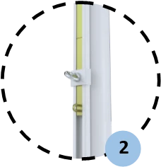 Steel volleyball posts competition - 90mm diameter with sleeves
