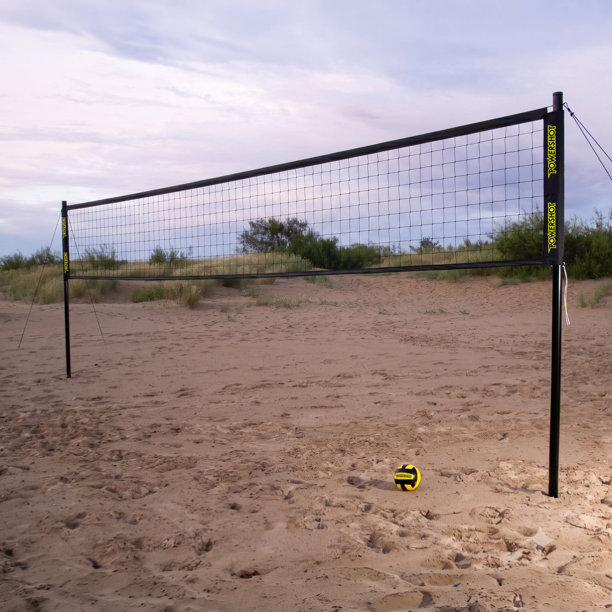 Volleyball set 9.14m with posts, bag, net, ball and pump
