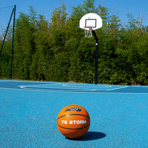 Basketball size 6 with free pump and storage bag