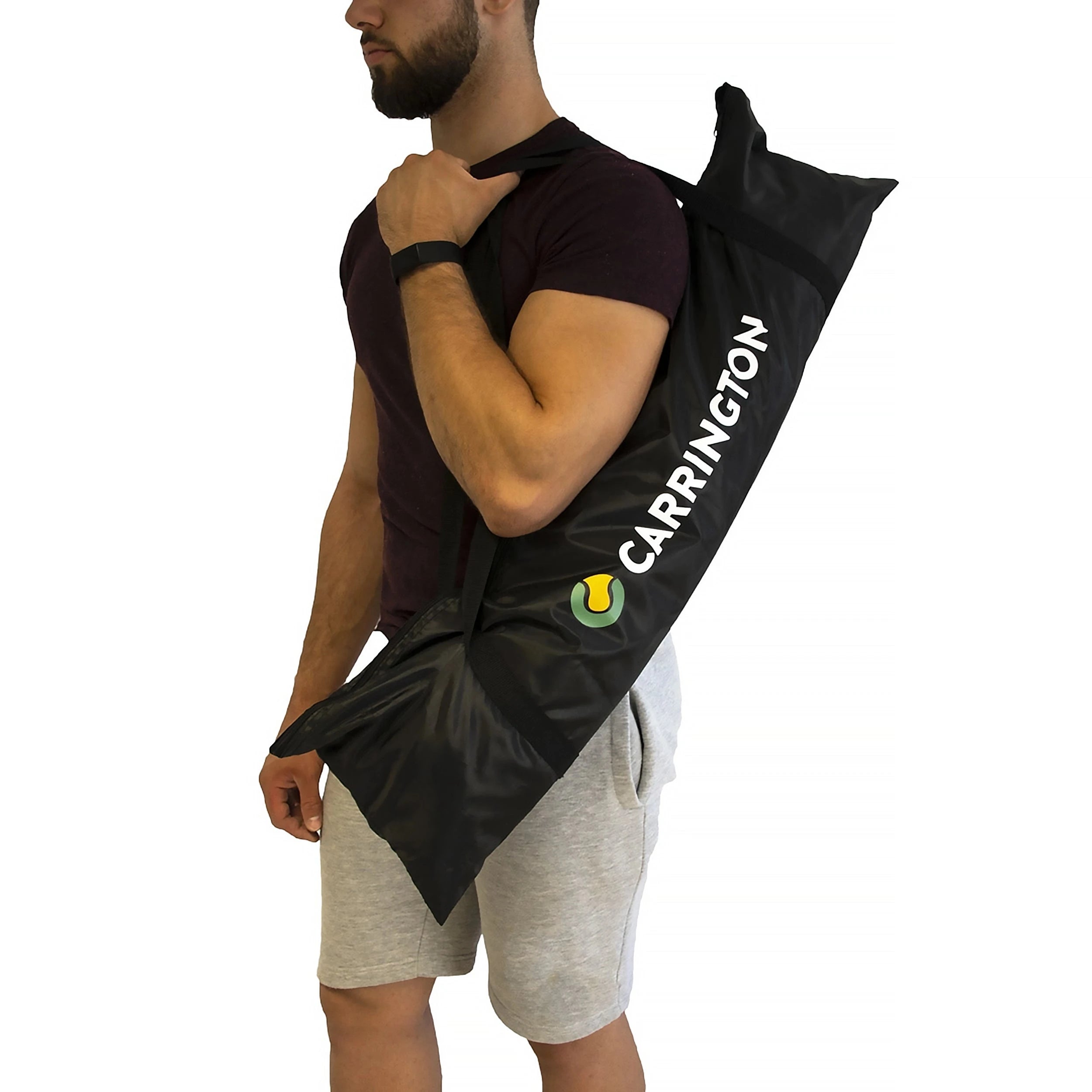 Tennis kit posts and net with carrying bag - 3m Carrington