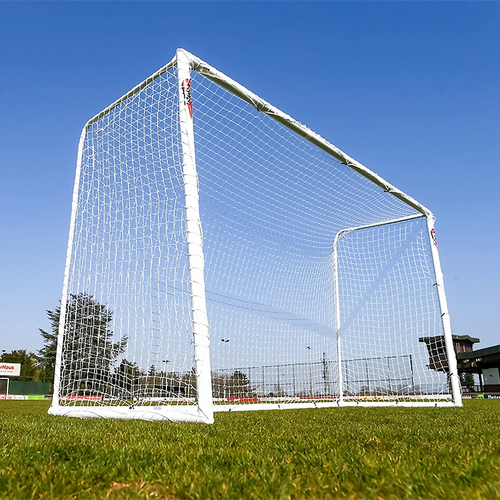 STADIUM Football goal - 5m x 2m - uPVC - White Powershot