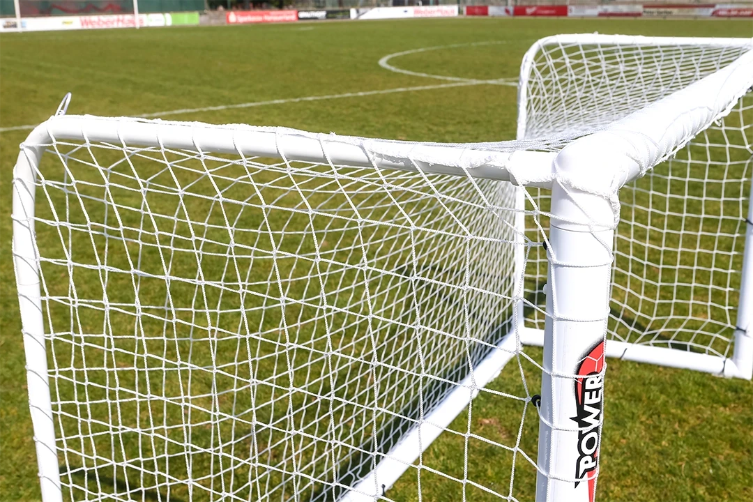 STADIUM Football goal - 1.8m x 1.2m - uPVC - White Powershot