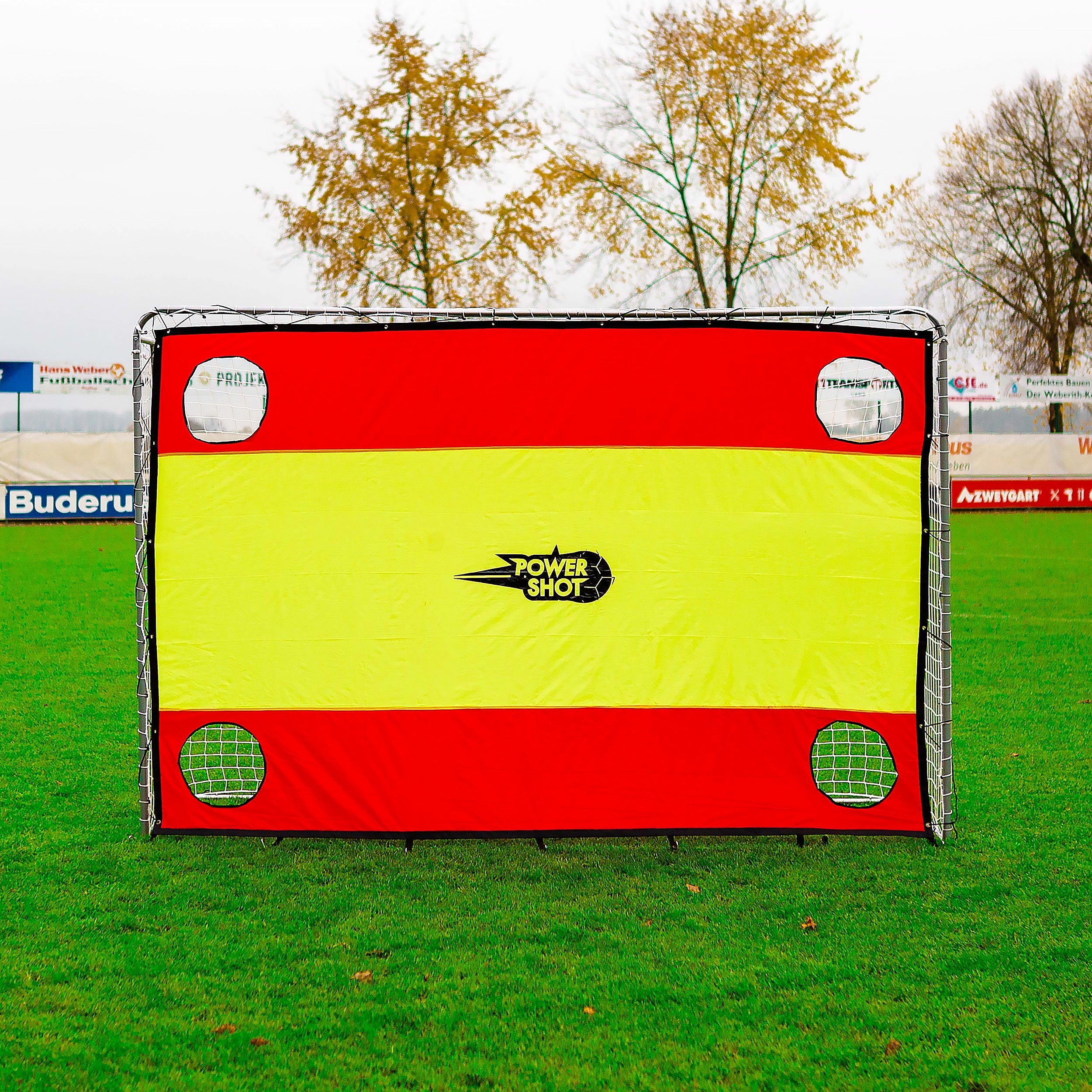 Shooting wall with flag - 3m x 2m Powershot