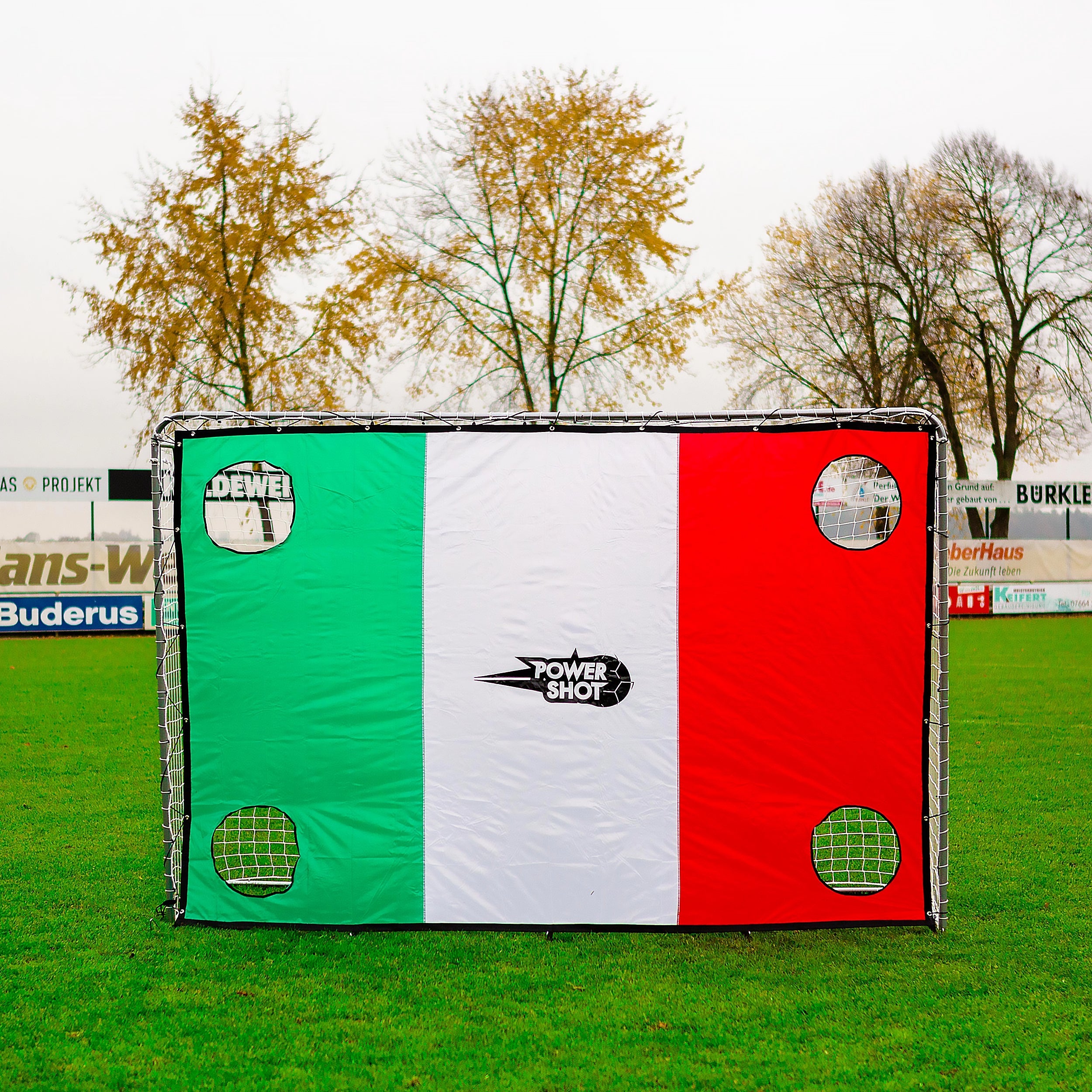 Shooting wall with flag - 3m x 2m Powershot