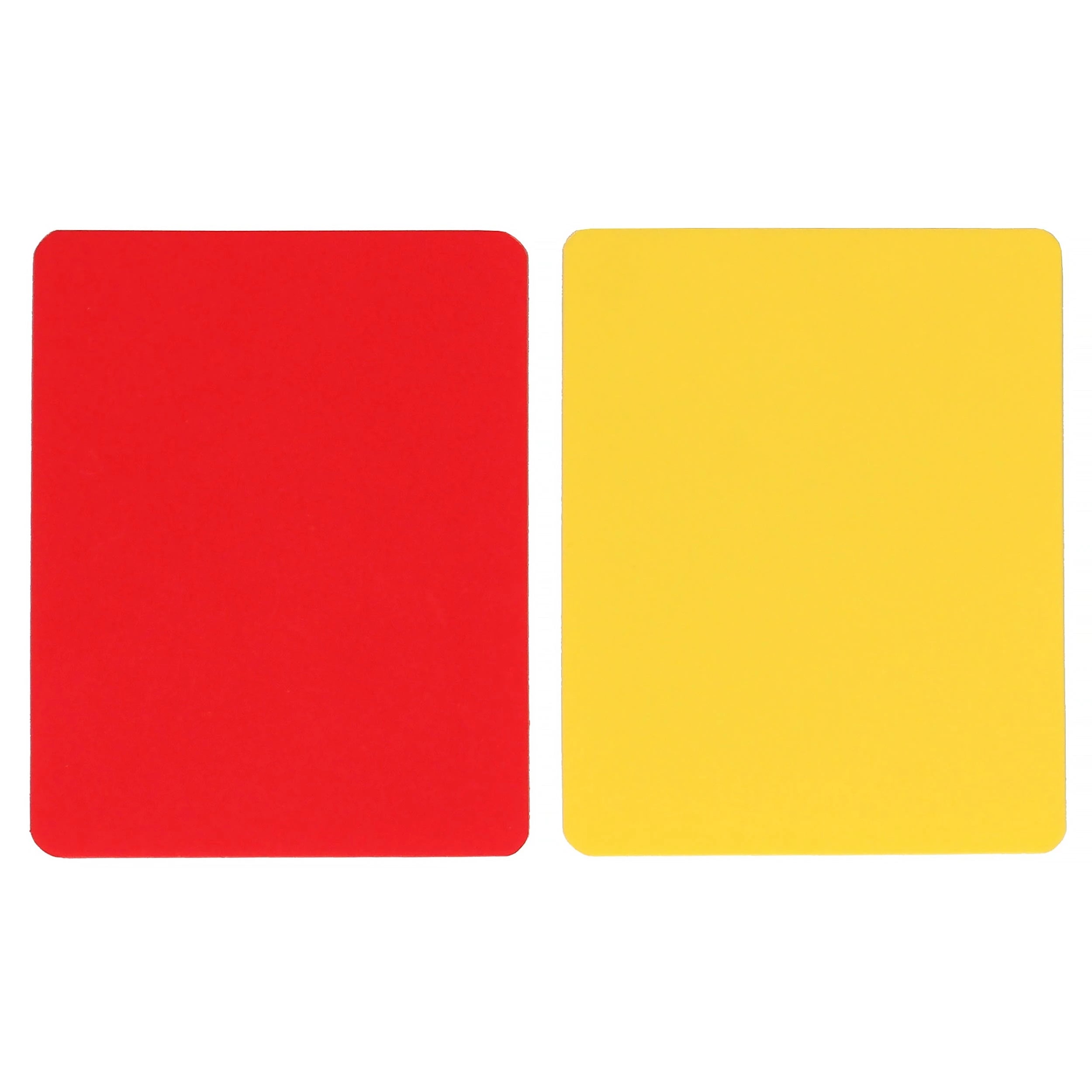 Pair of referee cards yellow and red Powershot