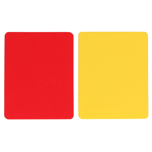 Pair of referee cards yellow and red Powershot