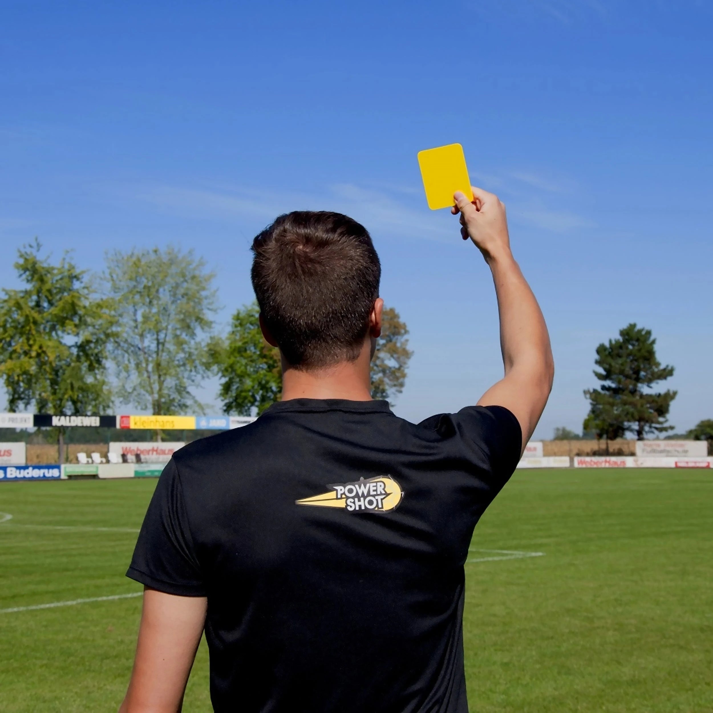 Pair of referee cards yellow and red Powershot