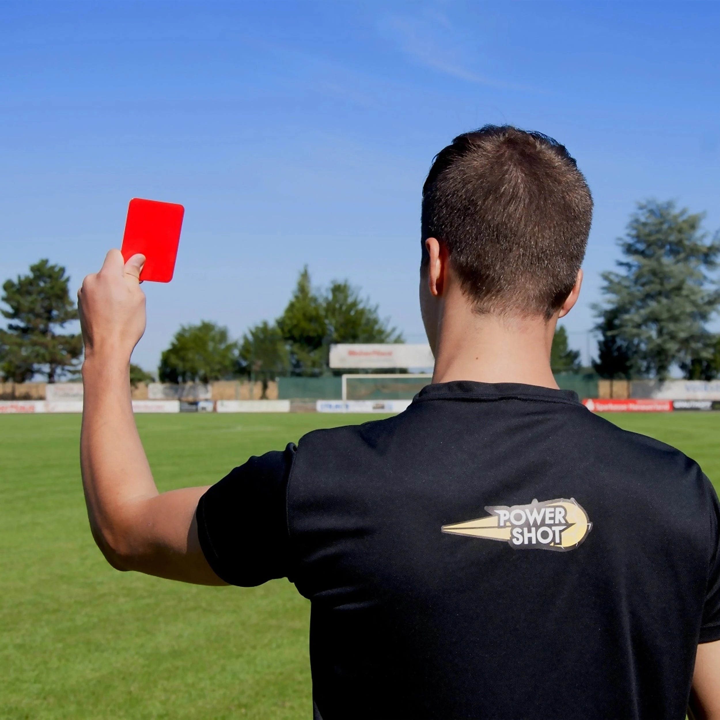 Pair of referee cards yellow and red Powershot