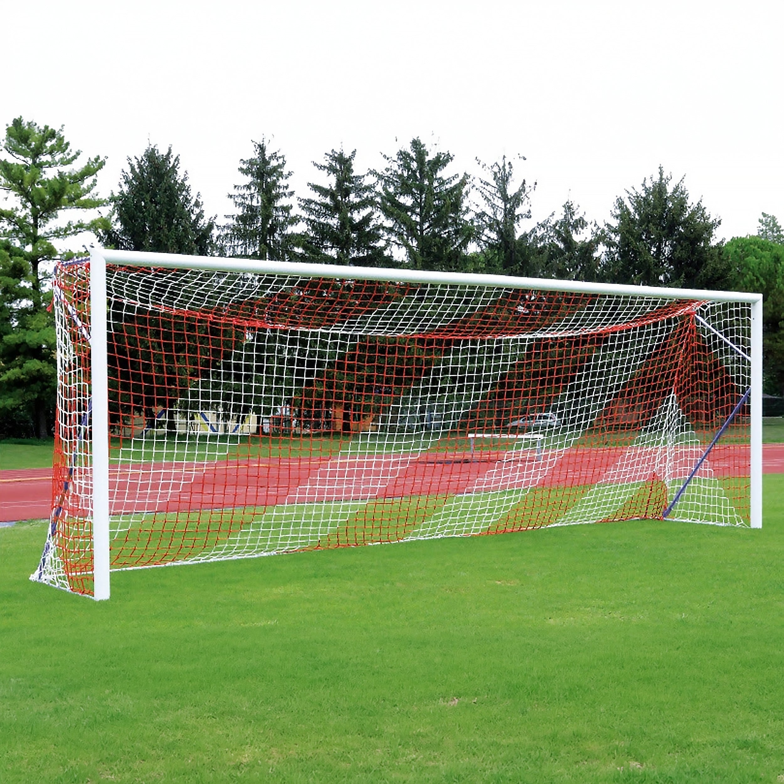 Transportable professional 11-a-side football goal aluminium - 7.32m x 2.44m with net Powershot