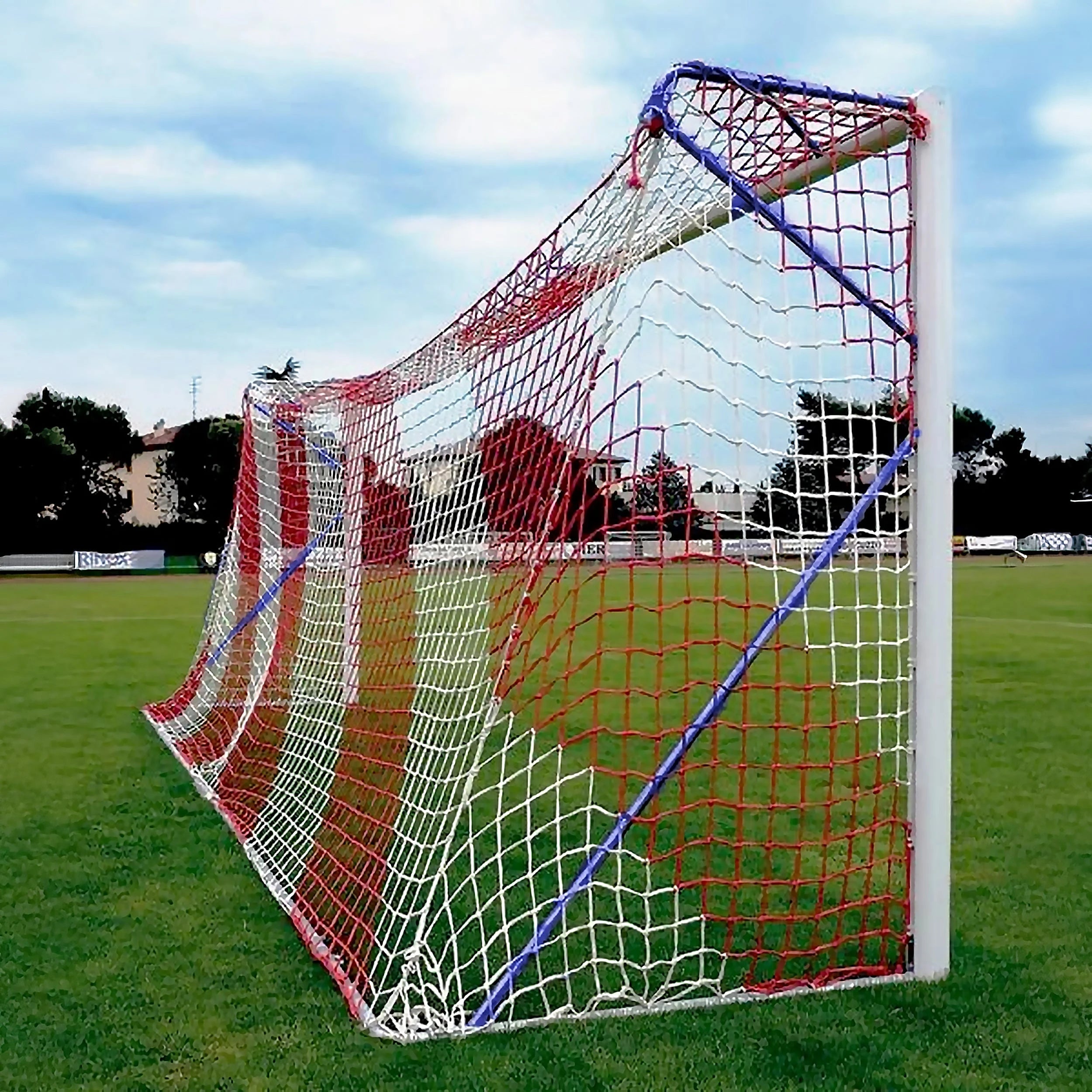 Transportable professional 11-a-side football goal aluminium - 7.32m x 2.44m with net Powershot