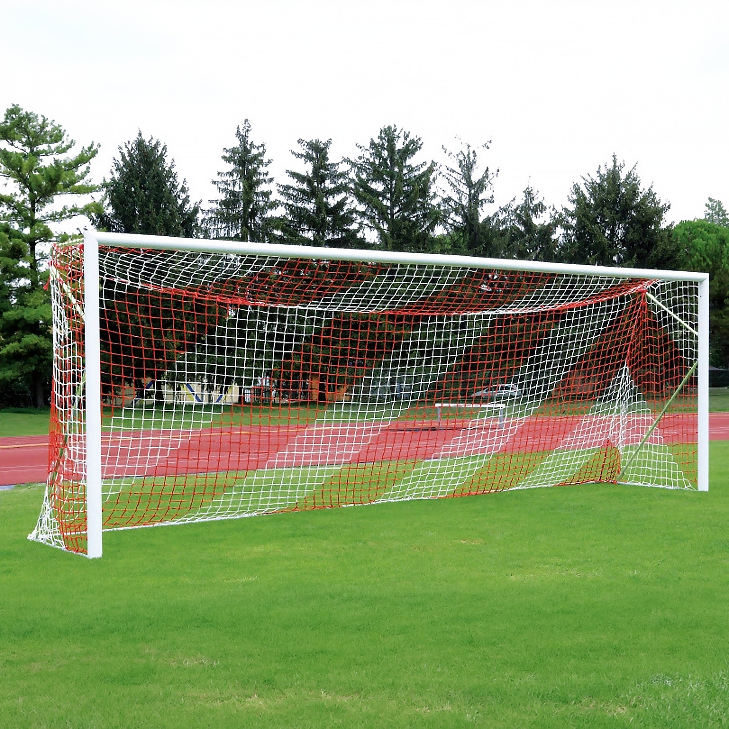 Transportable professional 11-a-side football goal aluminium - 7.32m x 2.44m with net Powershot