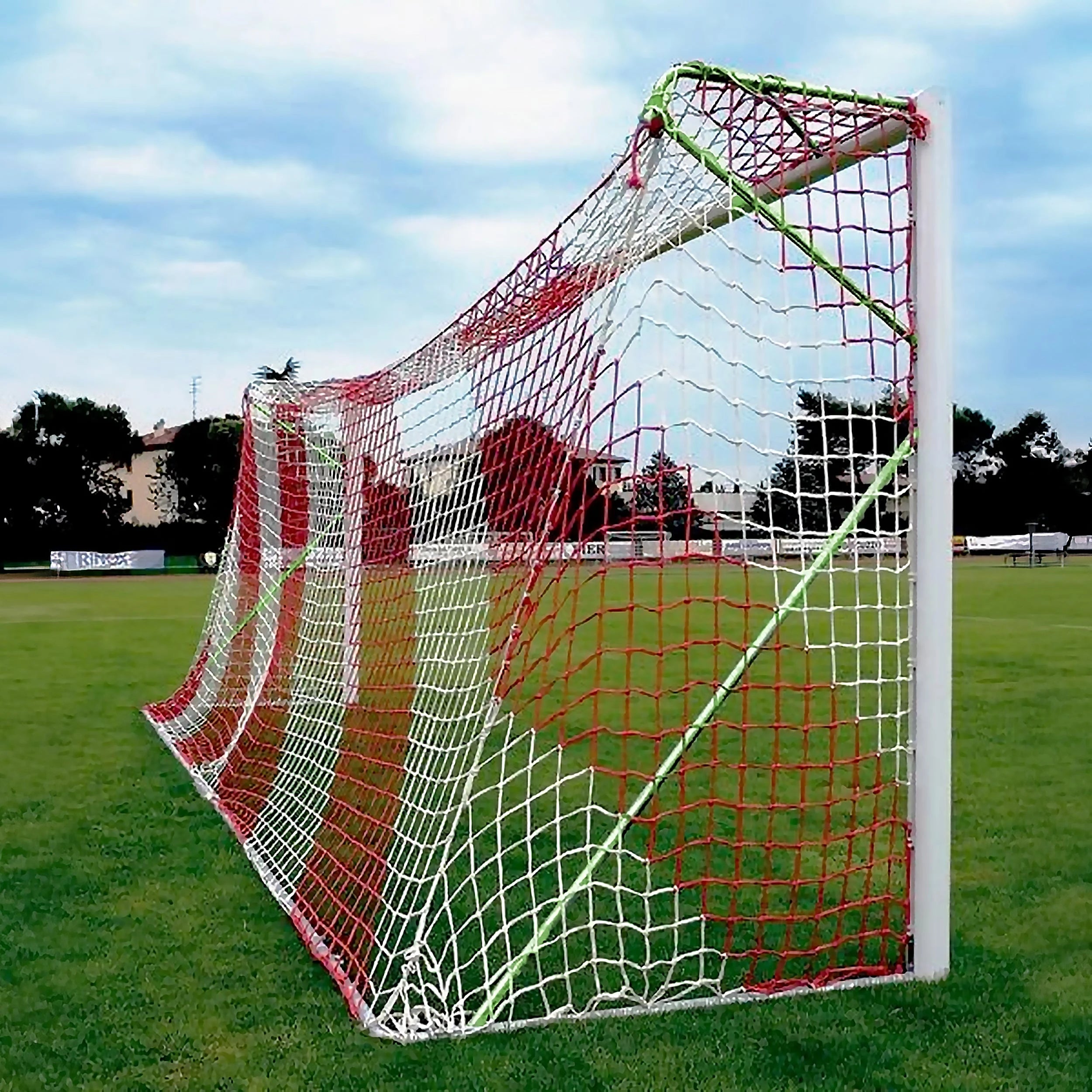 Transportable professional 11-a-side football goal aluminium - 7.32m x 2.44m with net Powershot