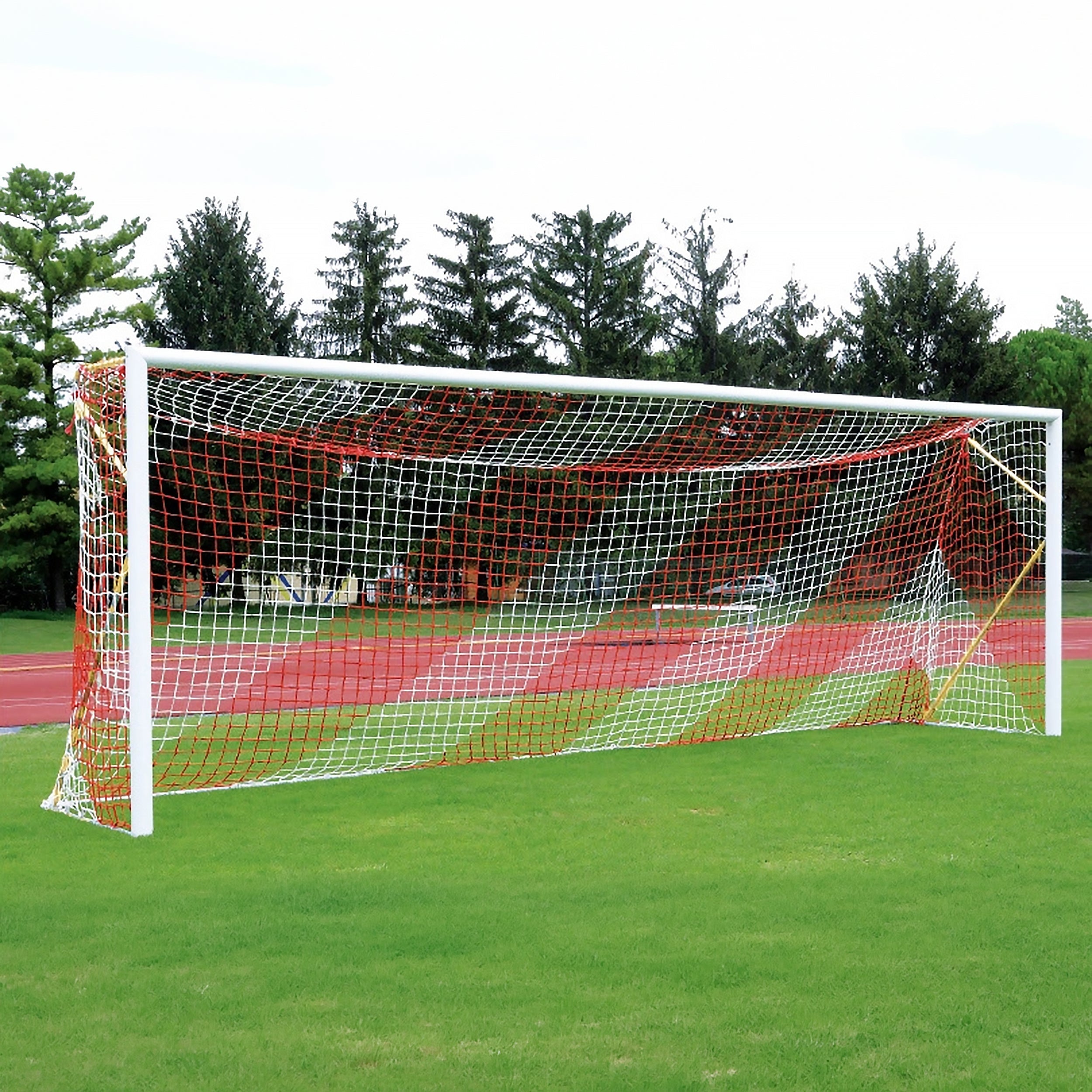 Transportable professional 11-a-side football goal aluminium - 7.32m x 2.44m with net Powershot