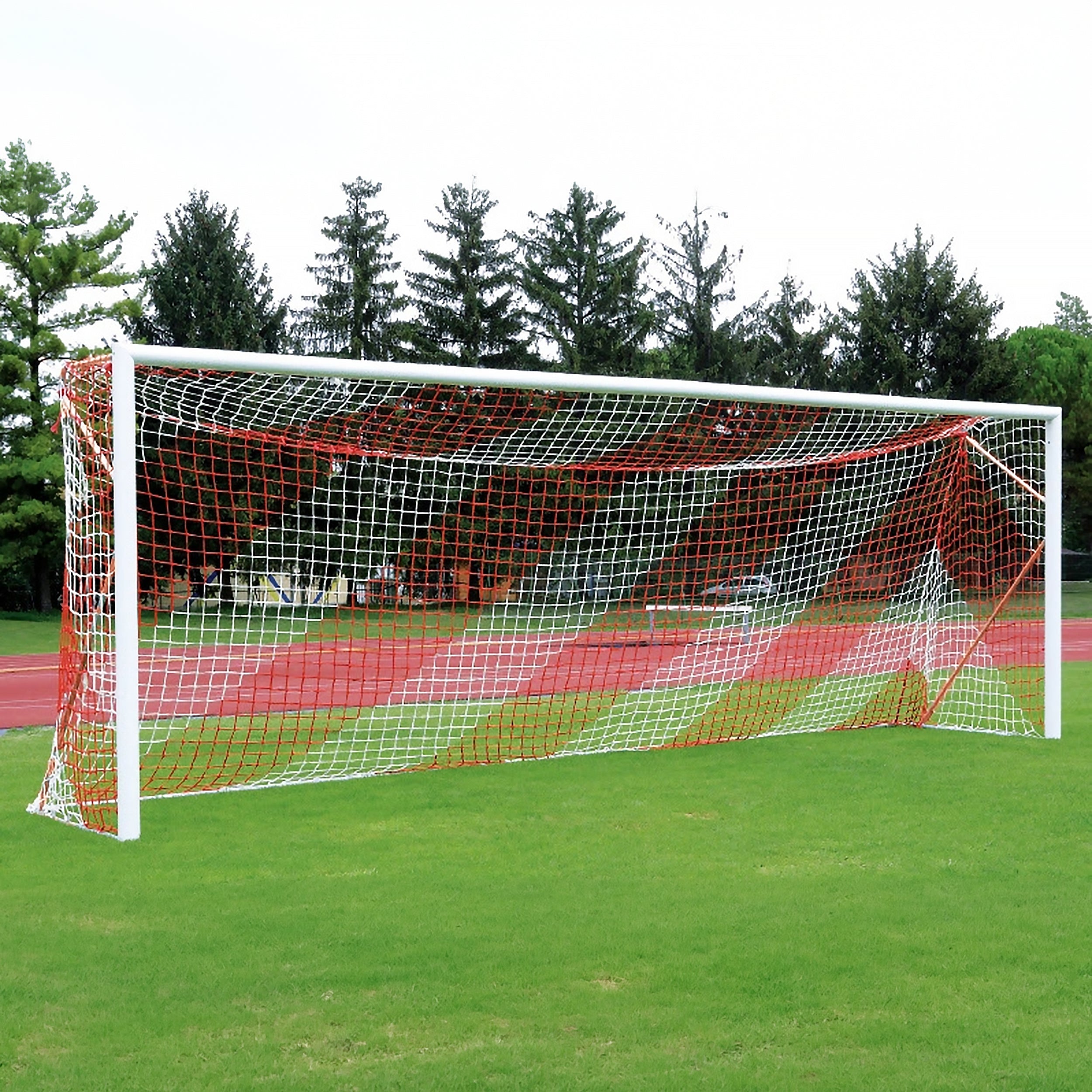 Transportable professional 11-a-side football goal aluminium - 7.32m x 2.44m with net Powershot