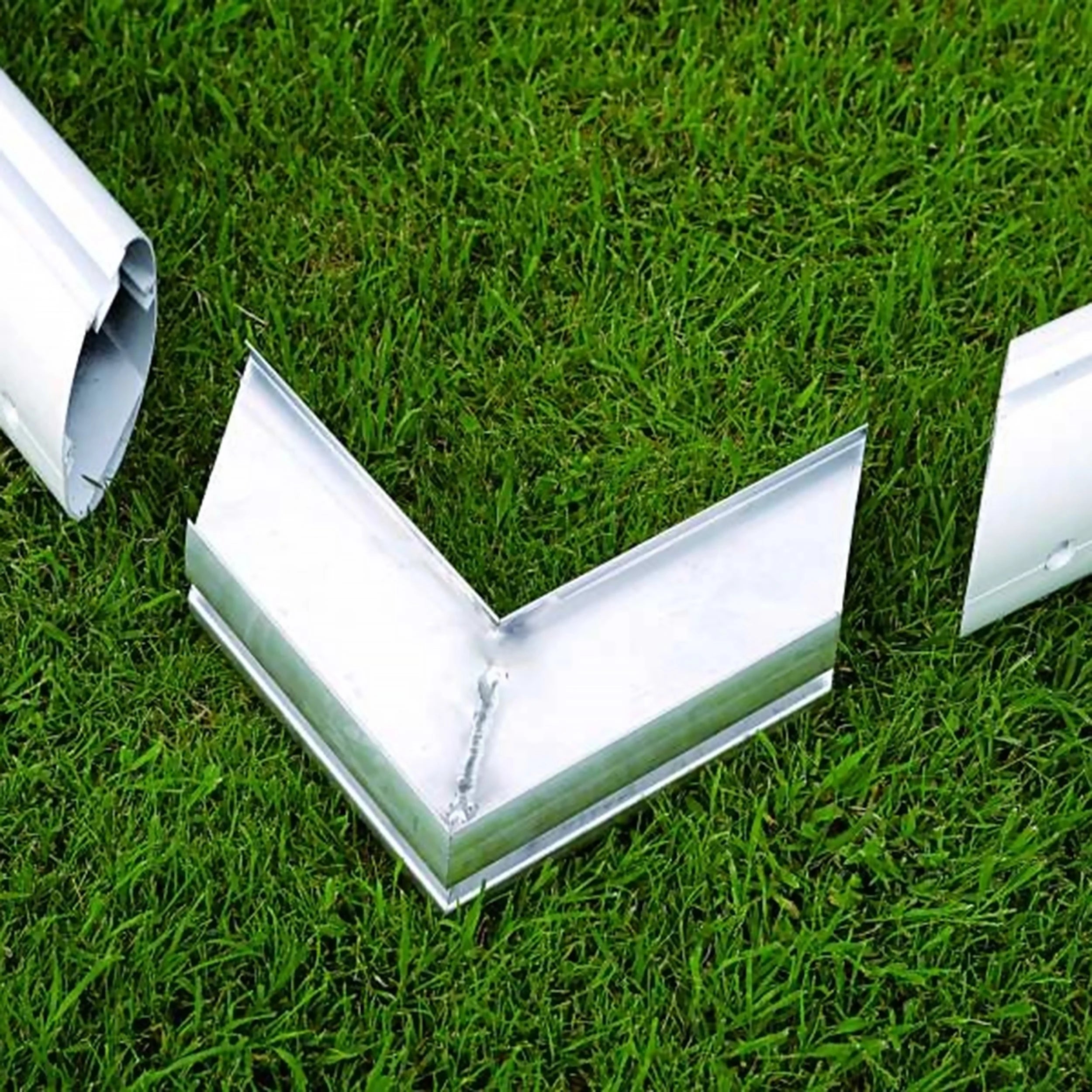 Full-Size Socketed Aluminium Football Goal - 7.32m x 2.44m Powershot