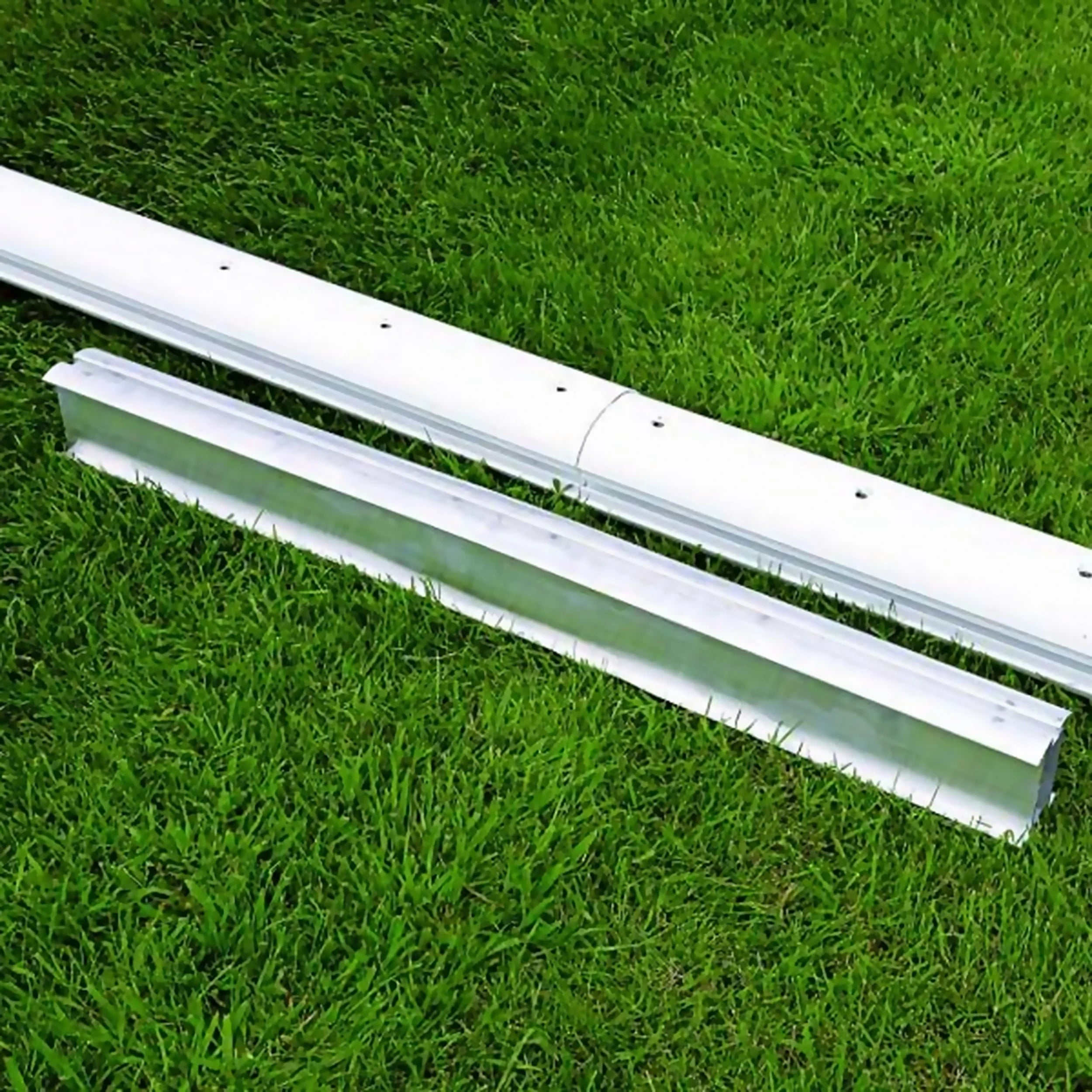 Full-Size Socketed Aluminium Football Goal - 7.32m x 2.44m Powershot