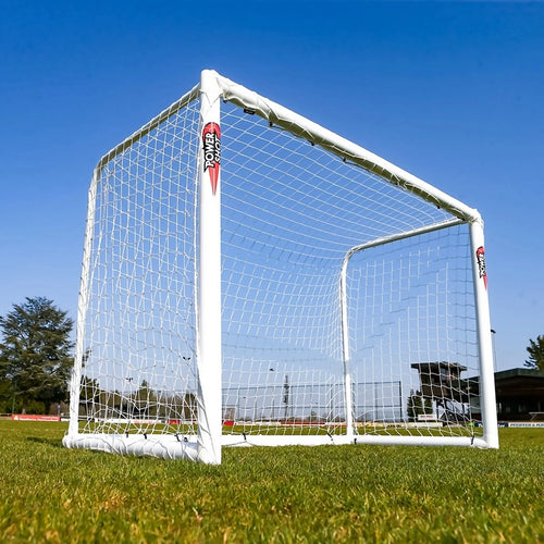 STADIUM Football goal - 1.2m x 0.8m - uPVC - White Powershot