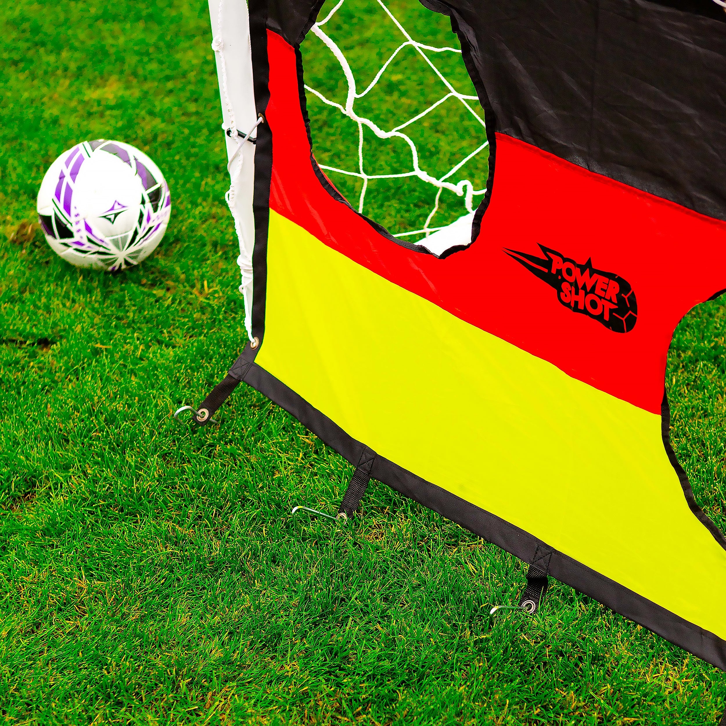 Football uPVC Goal with Shooting Wall - 1.2m x 0.8m Powershot