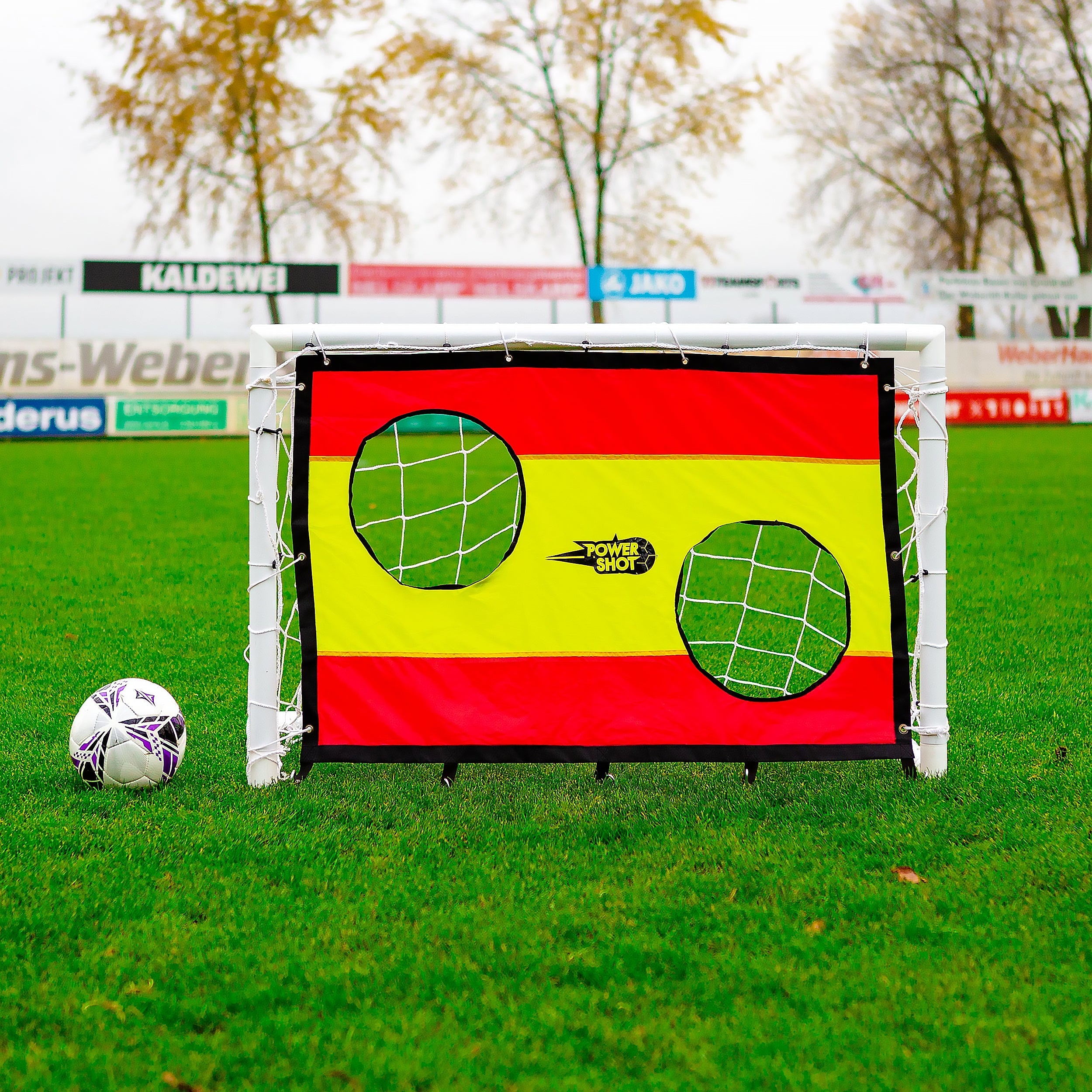 Football uPVC Goal with Shooting Wall - 1.2m x 0.8m Powershot