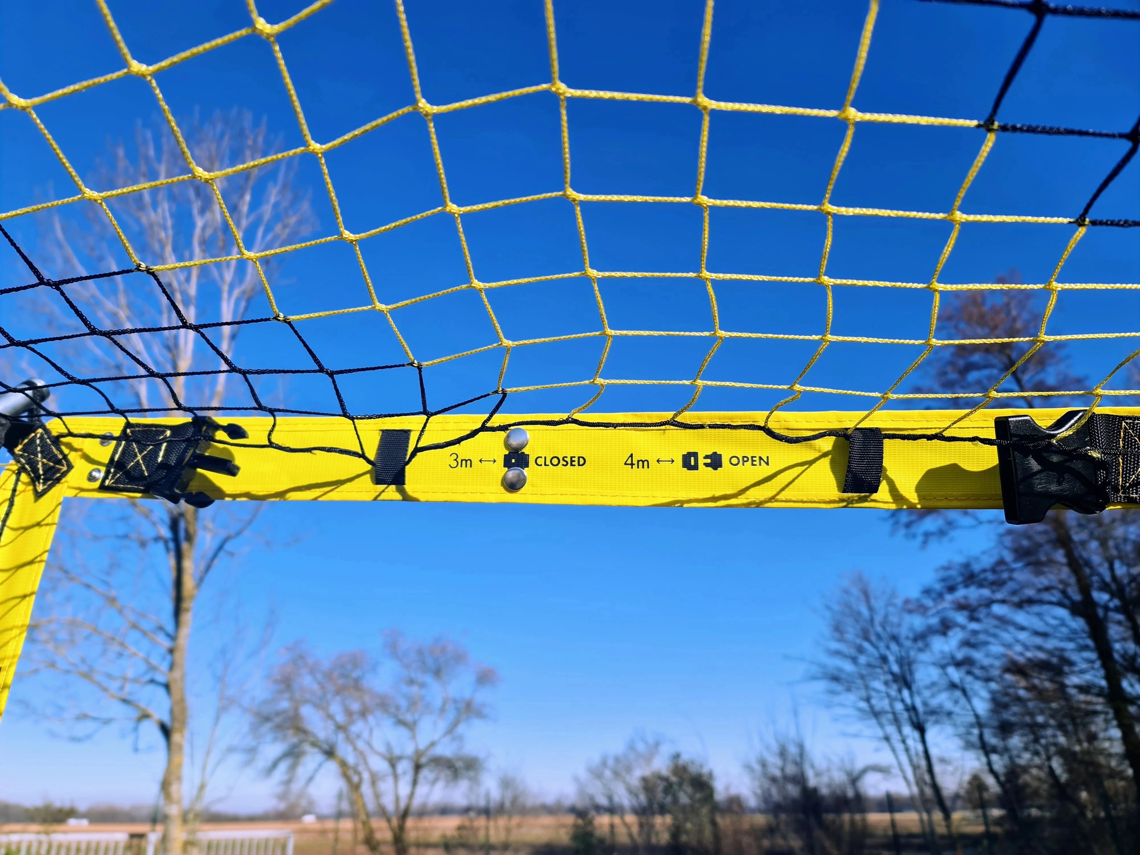 QuickFire® football goal – 3.6 or 4.9m x 1.8 or 2.1m - Multisize Powershot