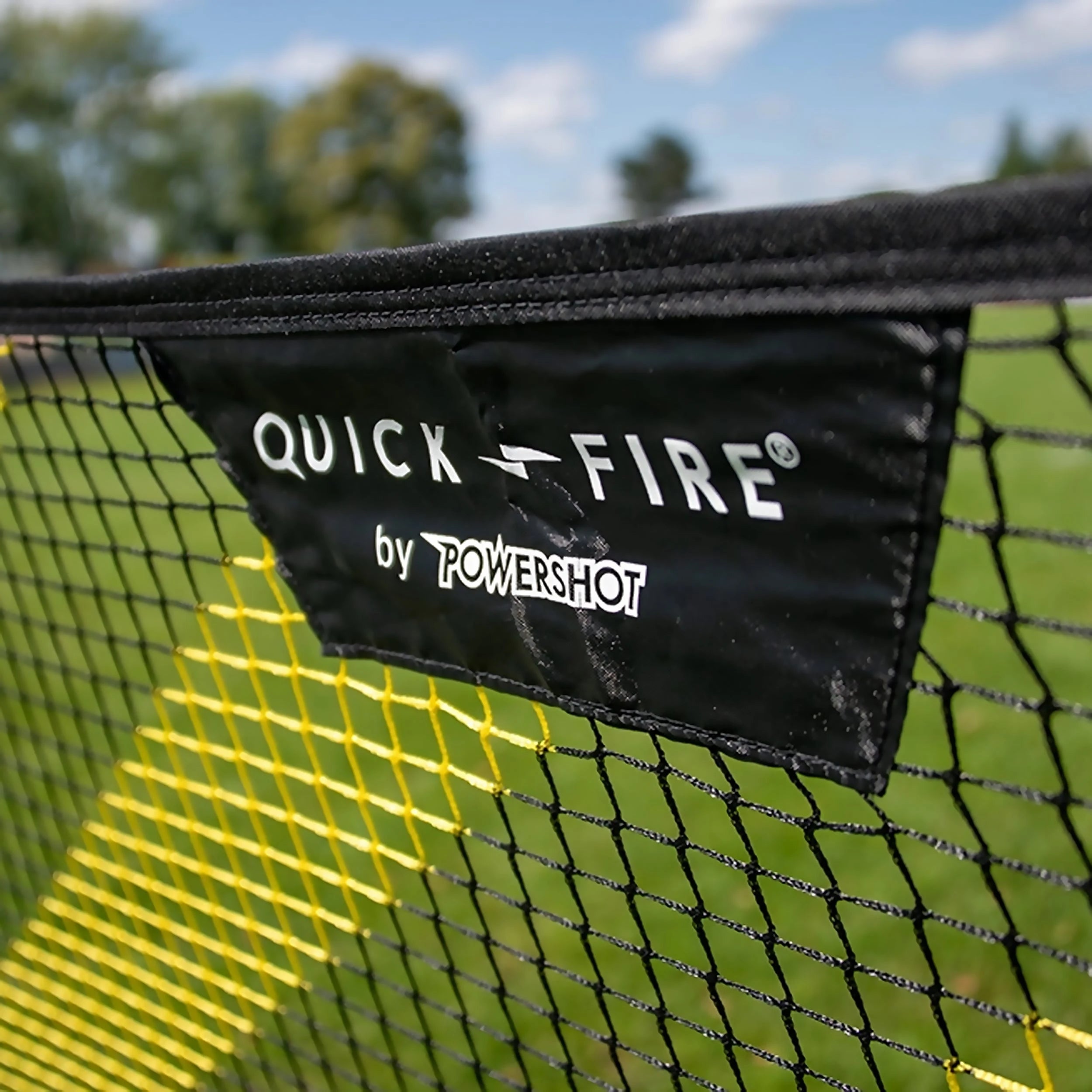 Football trainer two sided rebound net with ball Powershot