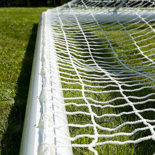 Football net white - 7.32m x 2.44m x 0.8m x 1.5m - 4mm Powershot