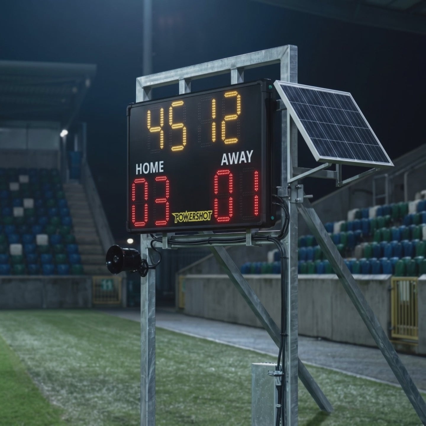 Innovative outdoor football scoreboard – 110cm x 70cm x 7cm