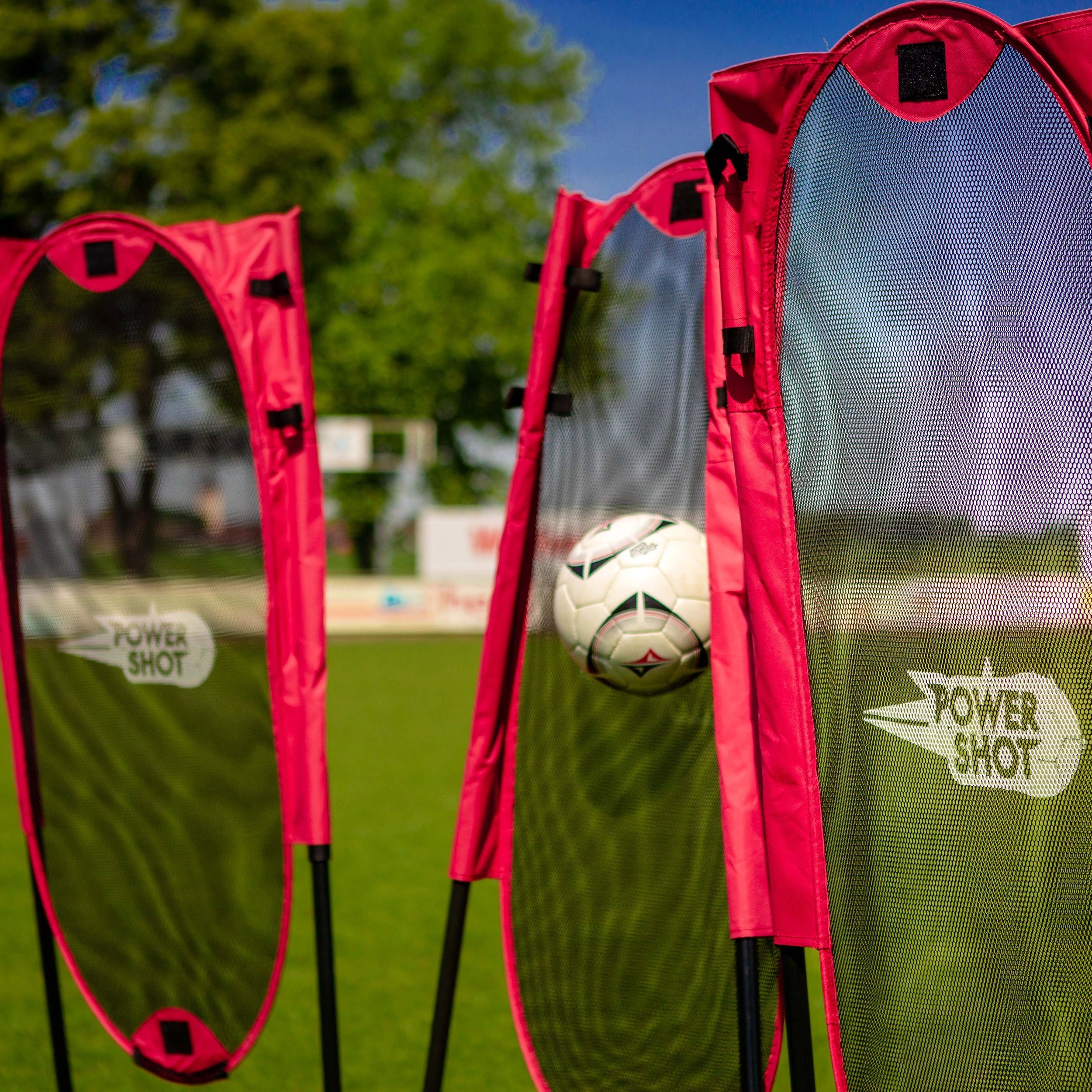 Kit of 3 flexible and foldable free kick dummies Powershot