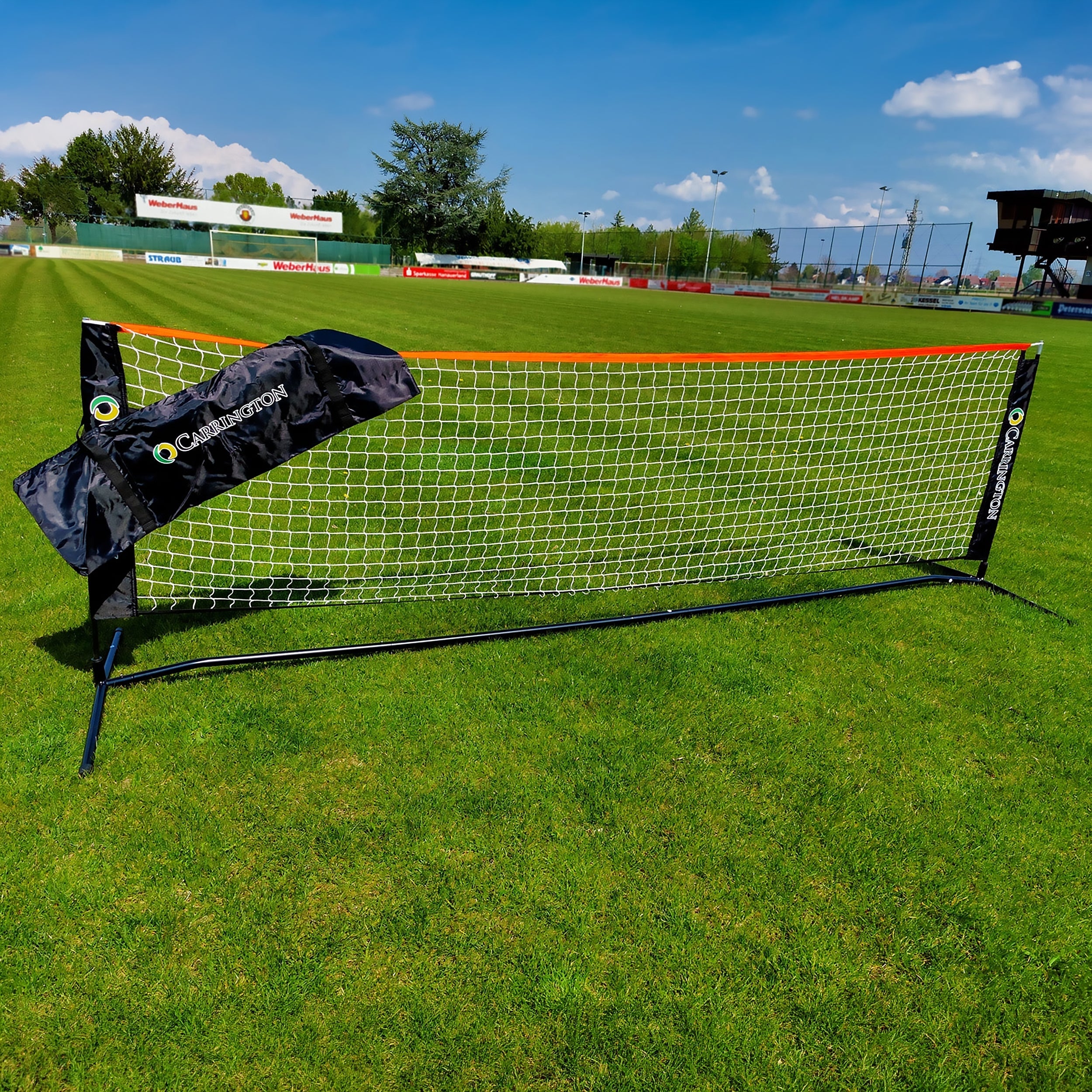 Tennis kit posts and net with carrying bag - 3m Carrington