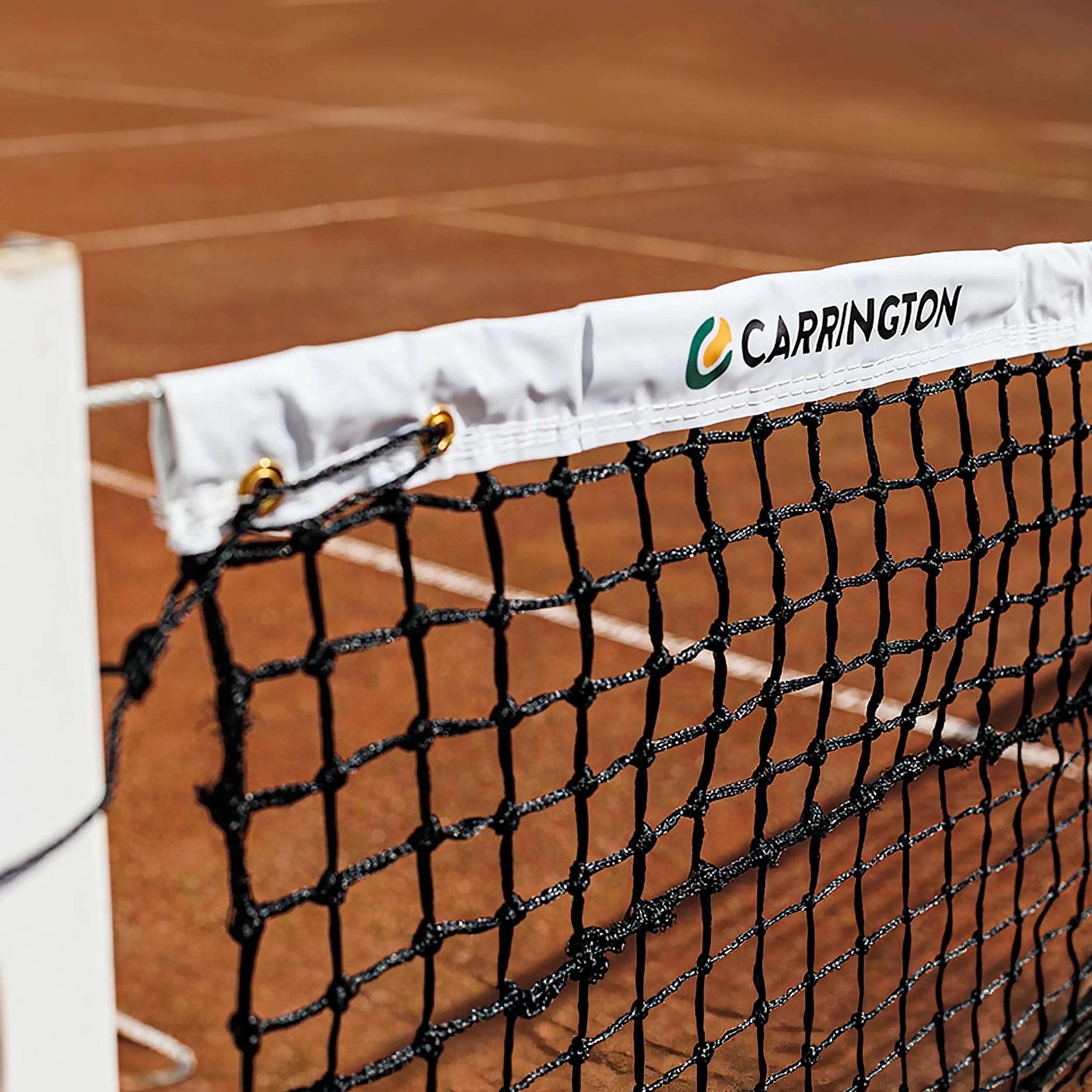 Expert 3.5mm tennis net double mesh clay special - 12.70m x 1.05m Carrington